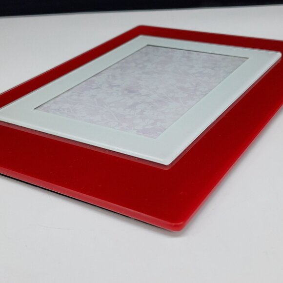 Red & White XOXO Design Glass Photo Frame 4x6 Inches Modern Display Gift - Picture 11 of 11